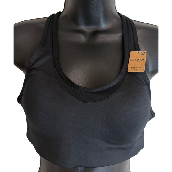 Pink Tops - PINK Sport High Impact Sport Bra Small Black Adjustable Straps Gym Athletic New